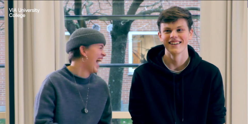 Video med to ordblinde studerende på hf